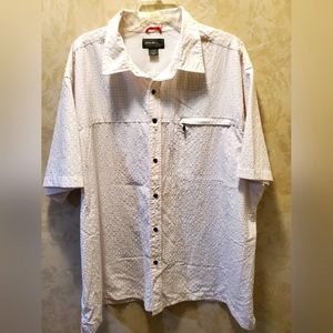 Eddie Bauer White SS Mens Shirt XXL